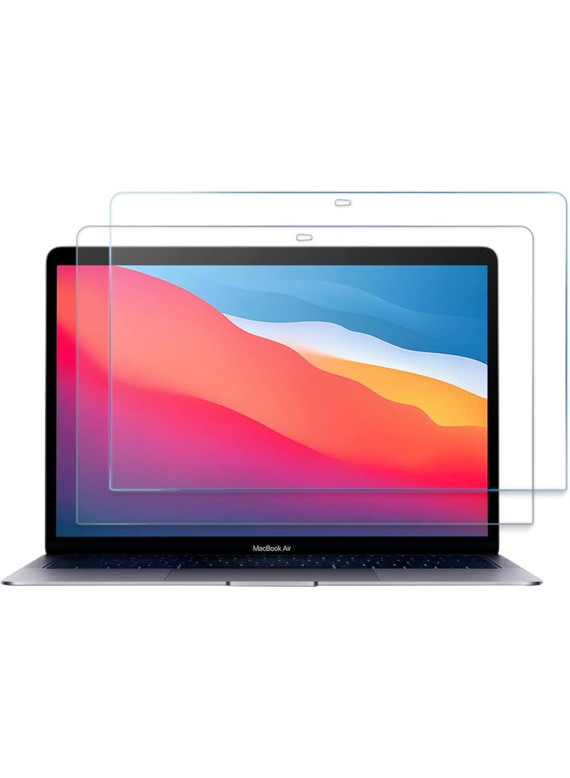 **عبوة قطعتين - واقي شاشة لـ MacBook Air 13 / Pro 13 - حماية شاشة من الزجاج المقوى فائق النحافة لـ MacBook Air 13 أعوام 2020 2019 2018 / MacBook Pro 13 أعوام 2022 2020 2019 2018 2017 2016** - Image 1