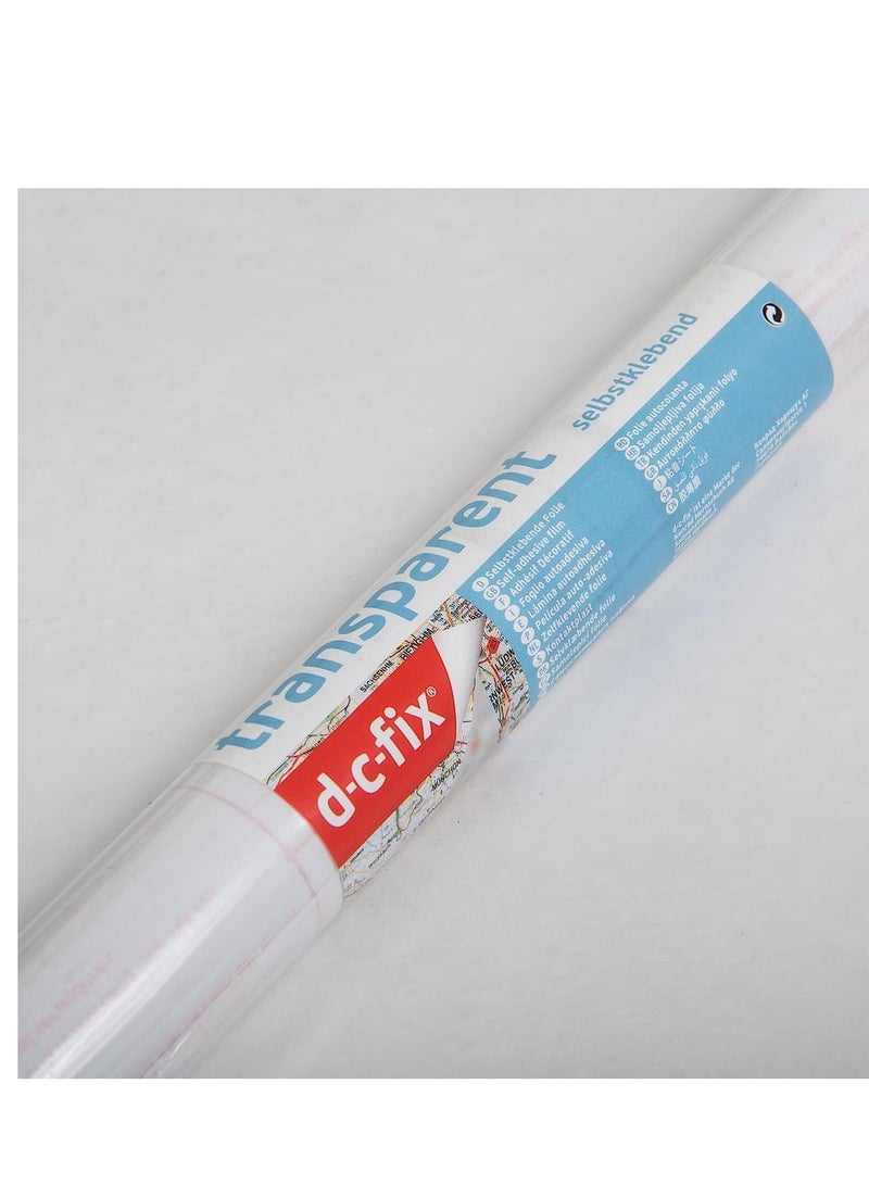 d-c-fix Clear Transparent Self Adhesive Roll 45cm x 15 Meter Size - Image 1