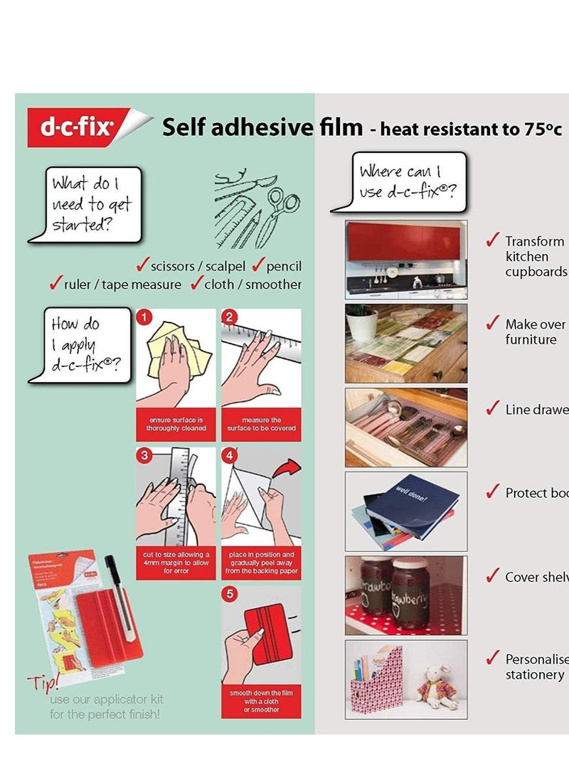 d-c-fix Clear Transparent Self Adhesive Roll 45cm x 15 Meter Size - Image 4