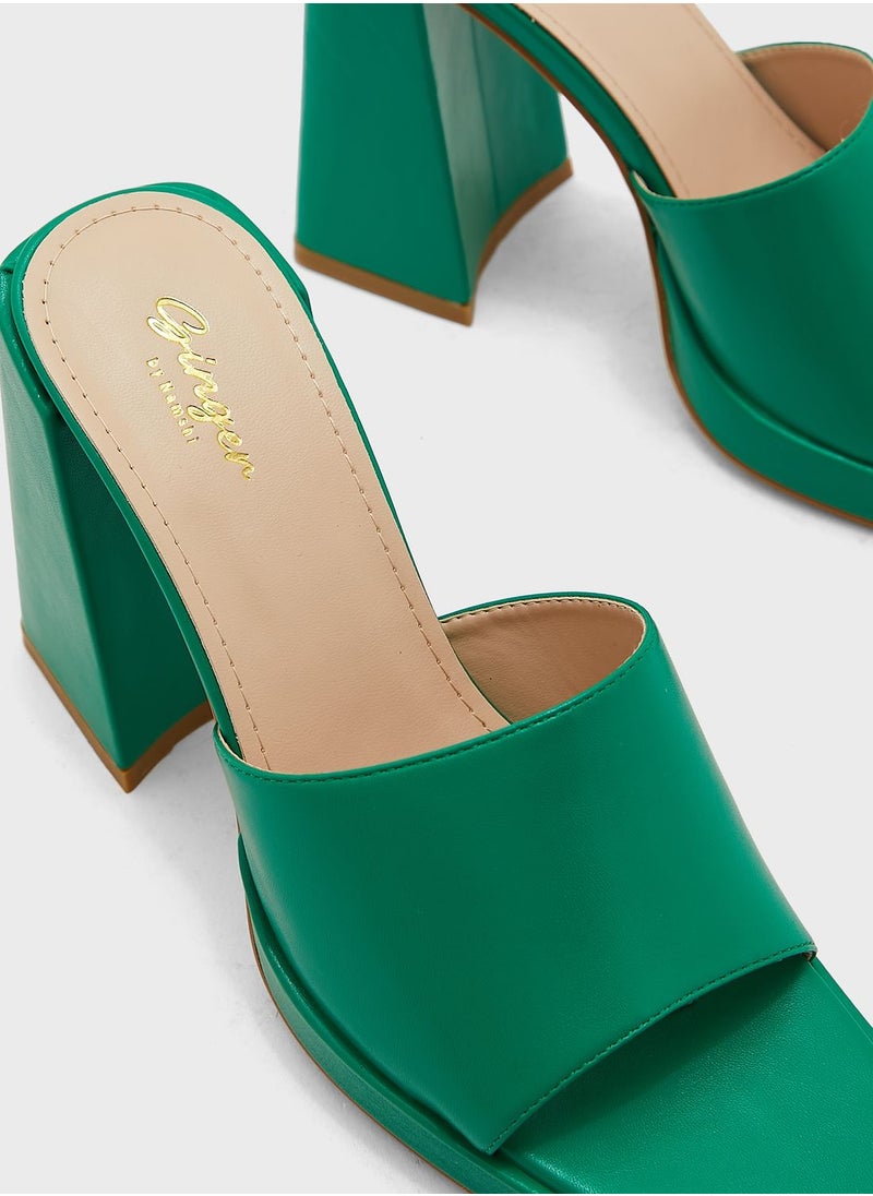 Ginger - Platform Mule Sandal - Image 1