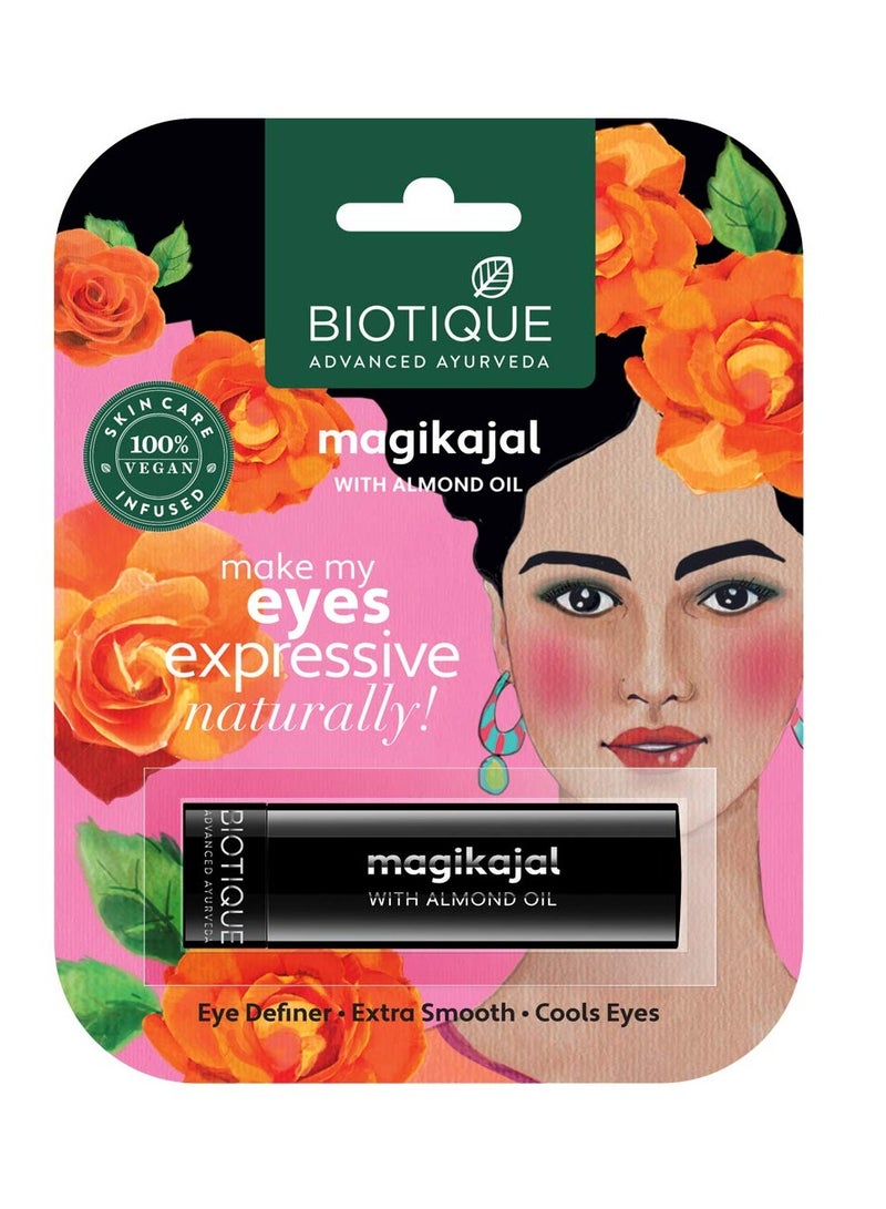 بيوتيك قلم مكياج طبيعي بلمسة نهائية طبيعية ماجيكاجال أسود مكثف 010 3غم - Image 4