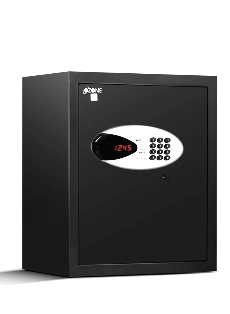 Ozone Ozone Safe Locker for Home | 40 Liter | Ozone Digital Lock | Ozone Locker Safe For Home | Master & User PIN Code Access | Emergency Key | 1 Year Warranty | Black  - Image 1