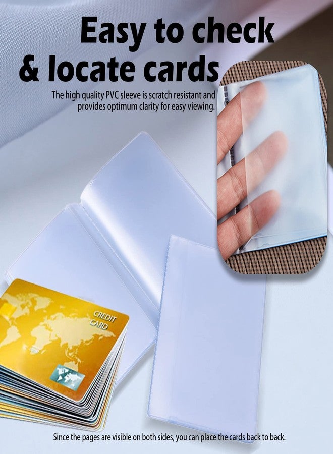 VOBRAMY Plastic Wallet Insert Credit Card Holder Transparent (6 page 12 slots, 2 Pack) - Image 5