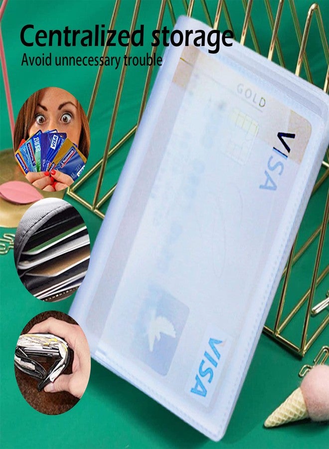 VOBRAMY Plastic Wallet Insert Credit Card Holder Transparent (6 page 12 slots, 2 Pack) - Image 4