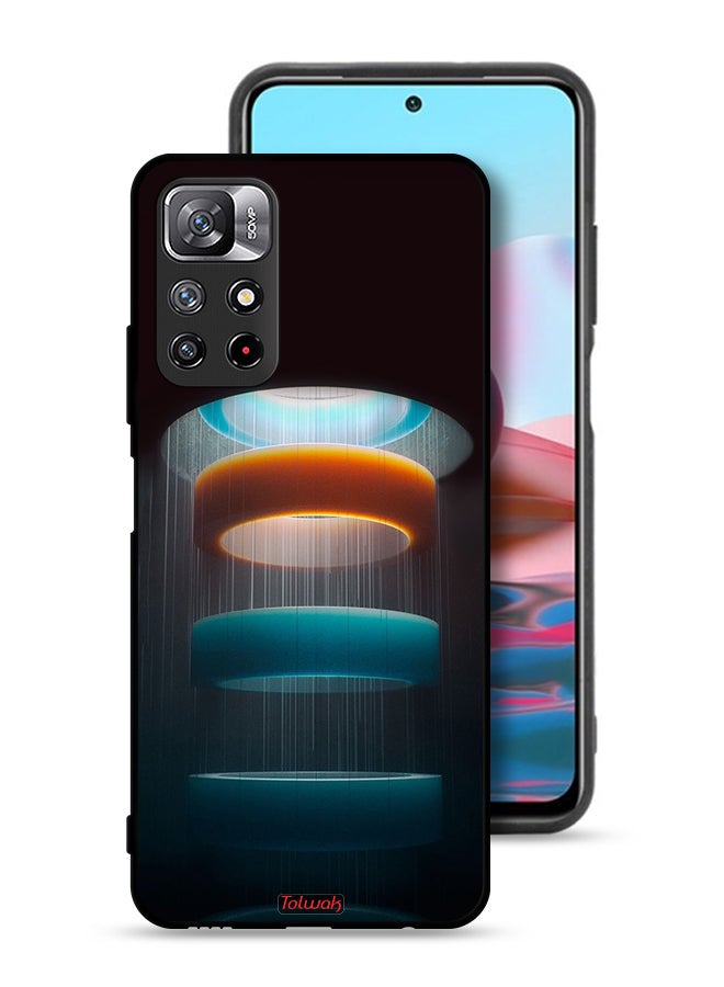 Tolwak Xiaomi Redmi Note 11S Protective Case Cover Rings Art Pattern - Image 1