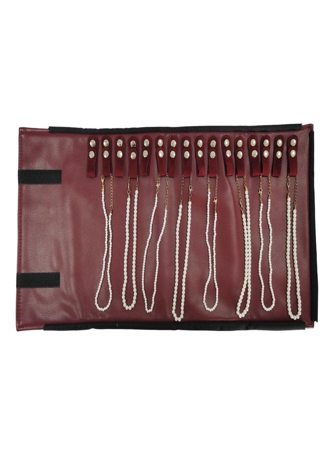SCIKHEFT Necklace Travel Jewelry Case Organizer,Compact Storage Holder for Women (Modern) - Image 3