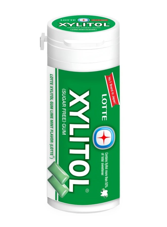 Lotte Xylitol Gum Lime Mint Flavor
