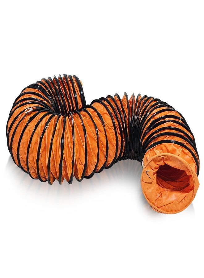 HYITCL 12Inch × 16FT PVC Duct Hose Protable HVAC Duct Hosing for Utility Blower Fan Flexible Duct Hosing with D-Ring & Ajustable Rope - Image 1