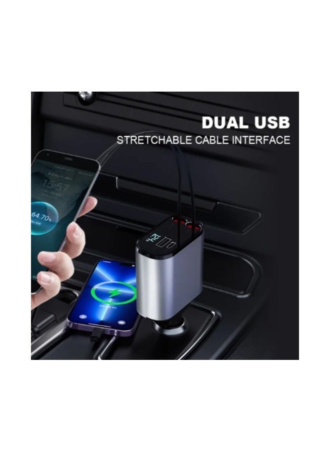 JAJEEK Multifunctional Wireless Car Charger – FM Transmitter, MP3 Player, Dual USB Fast Charging Ports, Bluetooth Hands-Free Calling, LED Display, 12V/24V Car Adapter – All-in-One Audio & Power Solution - Image 4