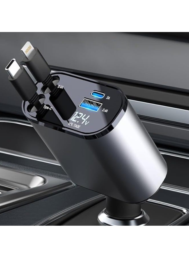 JAJEEK Multifunctional Wireless Car Charger – FM Transmitter, MP3 Player, Dual USB Fast Charging Ports, Bluetooth Hands-Free Calling, LED Display, 12V/24V Car Adapter – All-in-One Audio & Power Solution - Image 2