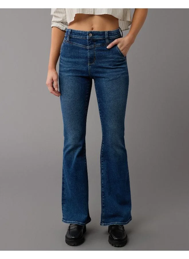 امريكان ايجل High Waist Flared Jeans