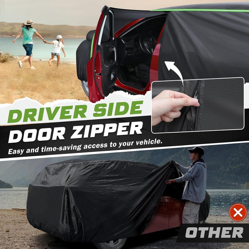 Mixsuper Liner 6 Layers Car Cover for Toyota RAV4 (1994-2024) - Waterproof All Weather Protection - Image 3