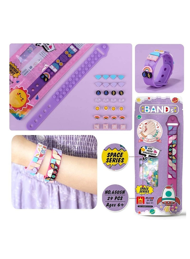 Excefore Bracelets, Kids Building Blocks Dots Bracelets, DIY Creative Craft Bracelet Making Kit for Kids, Friendship Bracelets, Dots Construction Toys Kit for Birthday - Image 2
