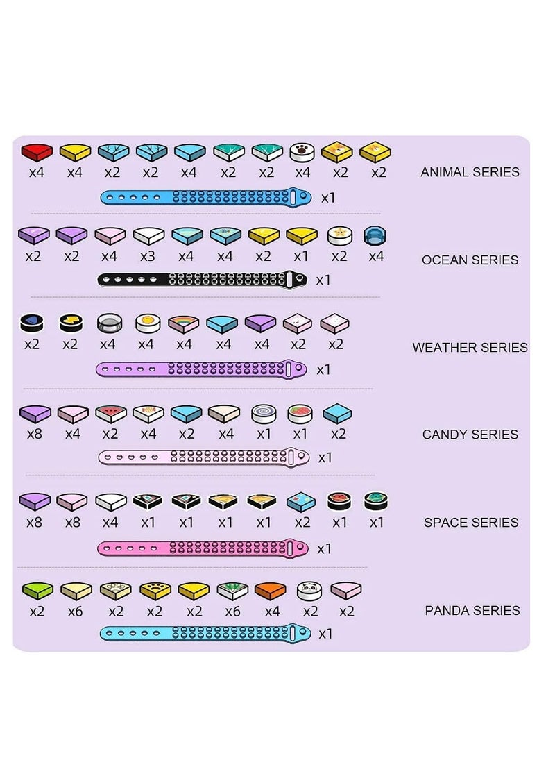 Excefore Bracelets, Kids Building Blocks Dots Bracelets, DIY Creative Craft Bracelet Making Kit for Kids, Friendship Bracelets, Dots Construction Toys Kit for Birthday - Image 3