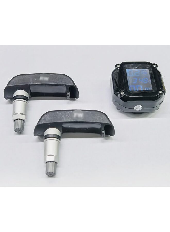 Generic Motorcycle TPMS Tire Pressure Monitoring System with 2 External Sensors LCD Display Motorbike Tyre Temperature Alarm - Image 5