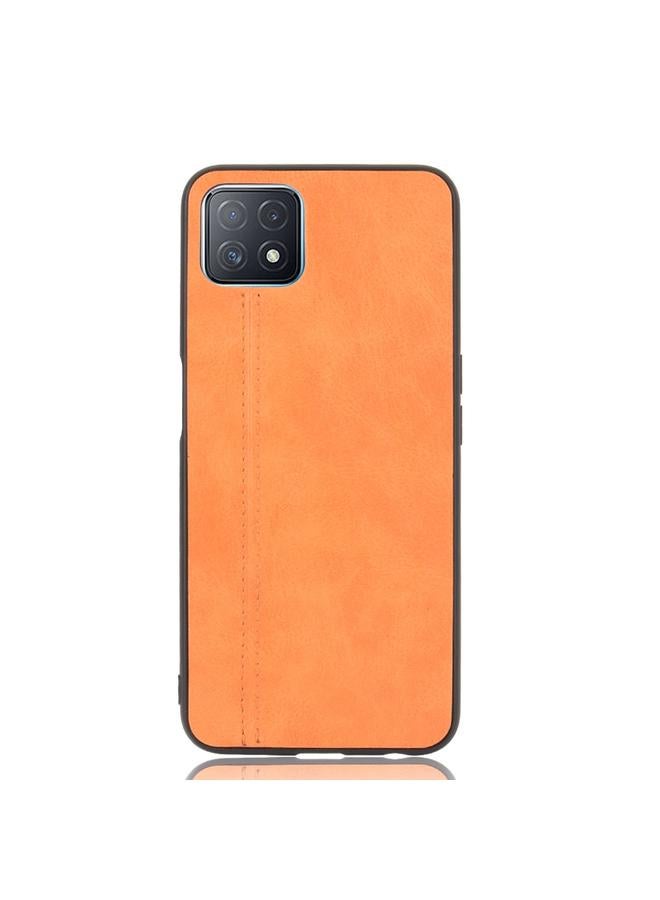 S-TOP Case For OPPO A72 5G / A73 5G Global Official Version Shockproof Sewing Cow Pattern Skin PC + PU + TPU Case - Image 2