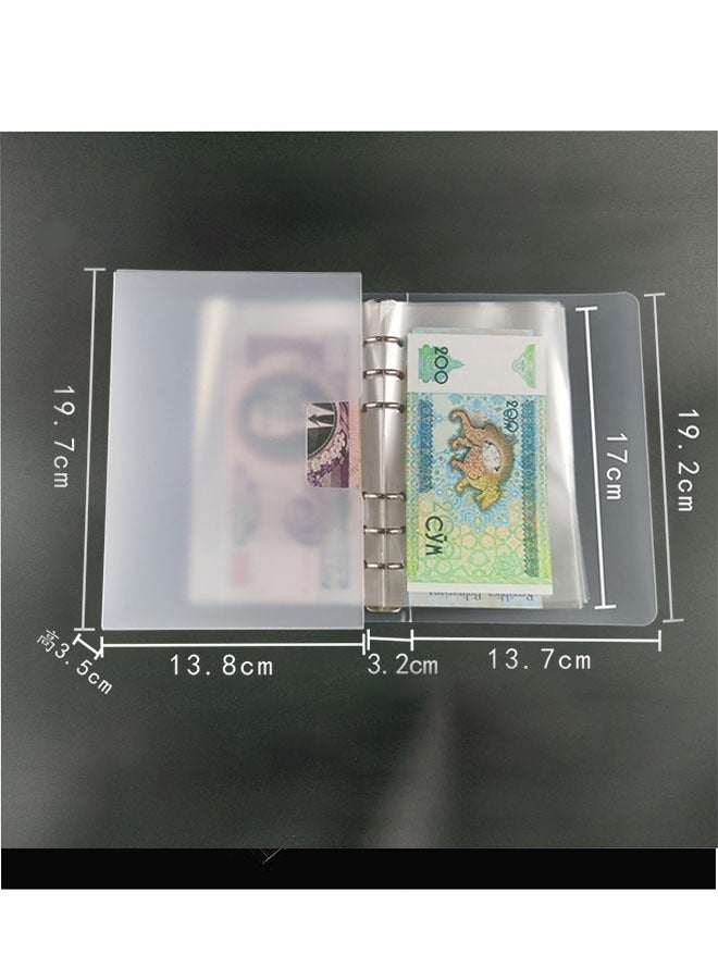 Realfrog Dollar Bill Holder for Collectors Paper Money Currency Sleeves Collection Album, Cash Holders Book Banknote Collection, Clear - Image 3