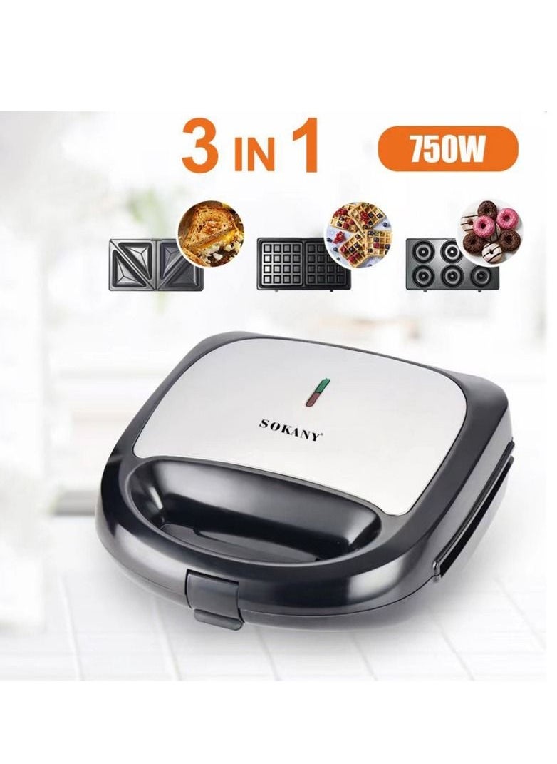 Sokany SK-902 3 In 1 Sandwich Waffle Maker - pzsku/Z0C841D376D604A59B93EZ/45/_/1675514831/df3342ef-86a4-471f-98b5-b096150800b4