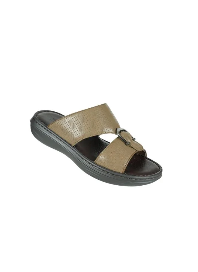 بارجيل أونو 008-3617 Barjeel Uno Mens Arabic Sandals 21410-64 Khaki