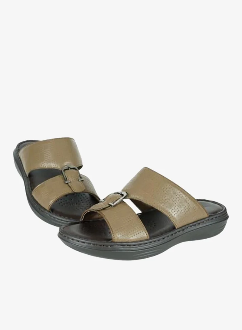 Barjeel Uno Khaki 008-3617 Barjeel Uno Mens Arabic Sandals 21410-64 Khaki for Men | Best Price UAE