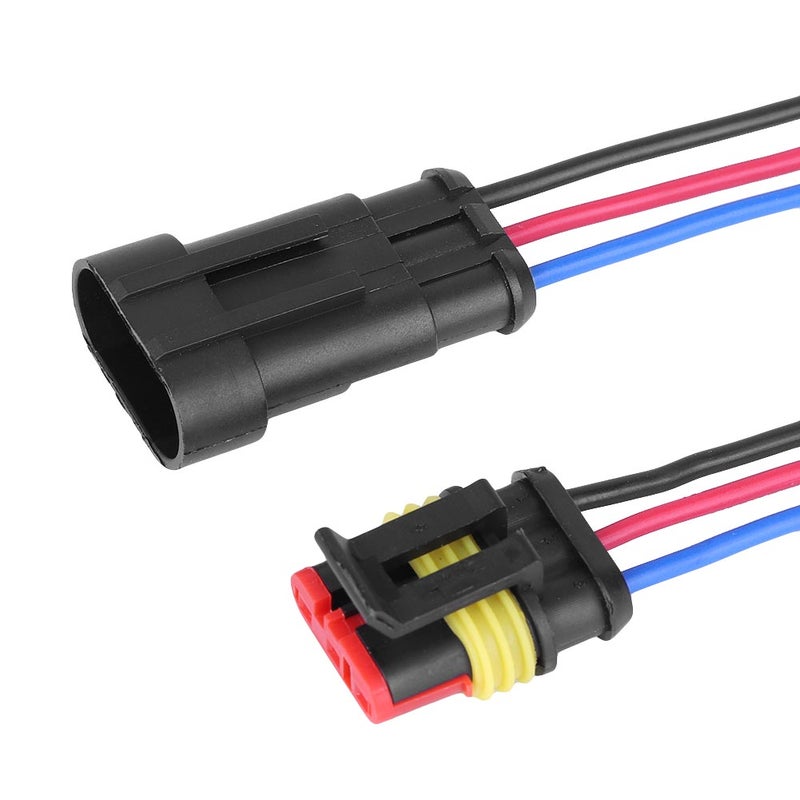 Waterproof 3 Pin Way Car Auto Wire Electrical Connector Plug - Image 5