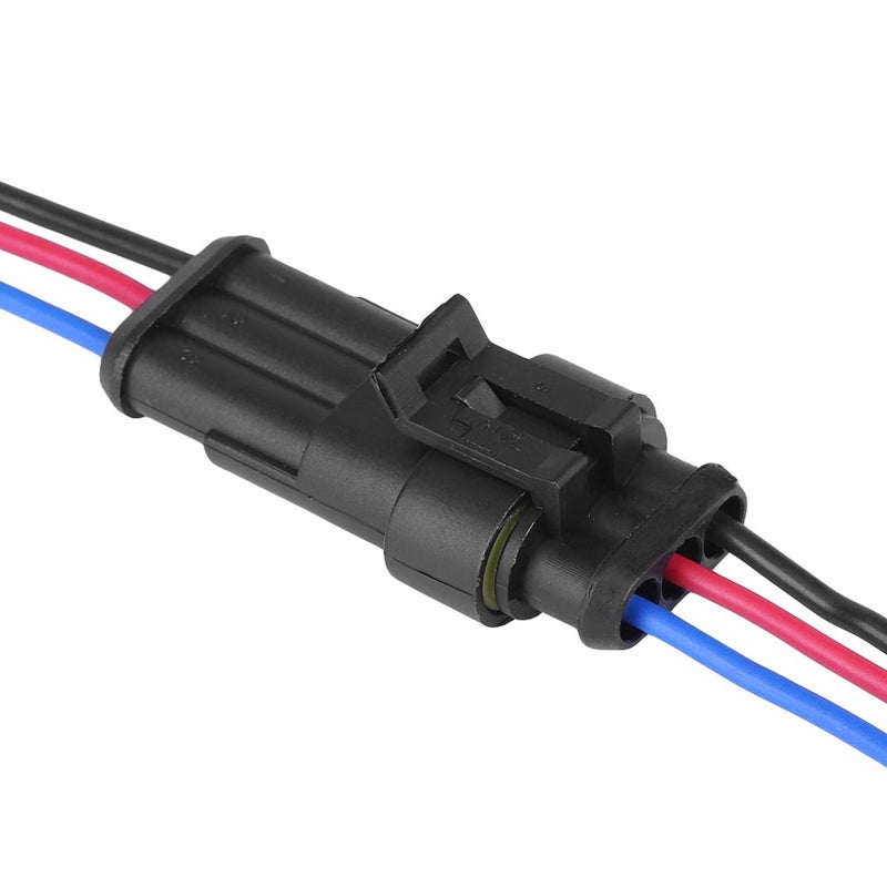 Waterproof 3 Pin Way Car Auto Wire Electrical Connector Plug - Image 4