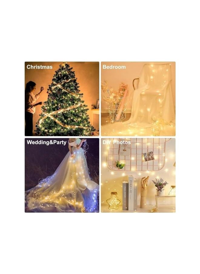 The Bros Fairy String Lights,3M 30 LED Copper Wire Battery Operated Waterproof Indoor Outdoor Twinkle Christmas Lights, Hanging Wall Lights for Garden Party Wedding Xmas Tree Decor-Warm White  - Image 3