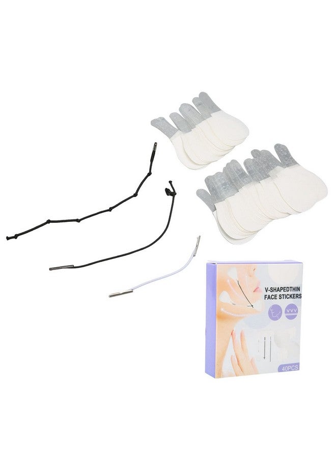 BAMC V Line Facelift Tape, Elasticity Face Lift Tape Waterproof Wrinkle Lifting 40Pcs/Box Firming for Weddings Parties Makeup - Image 1