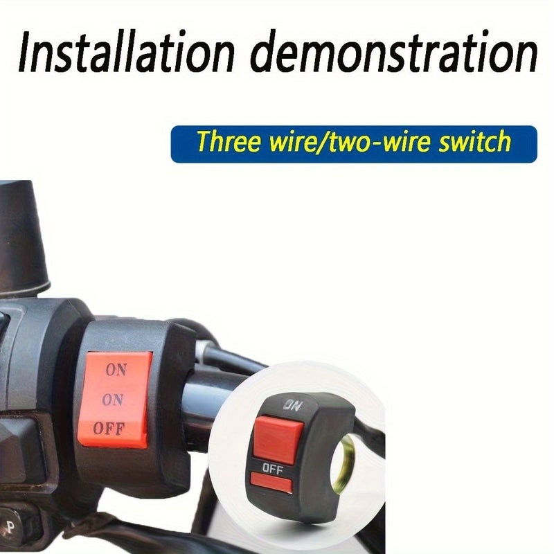 Three Wire Motorcycle Handlebar Button Connector Easy Installation Durable ABS - Image 4