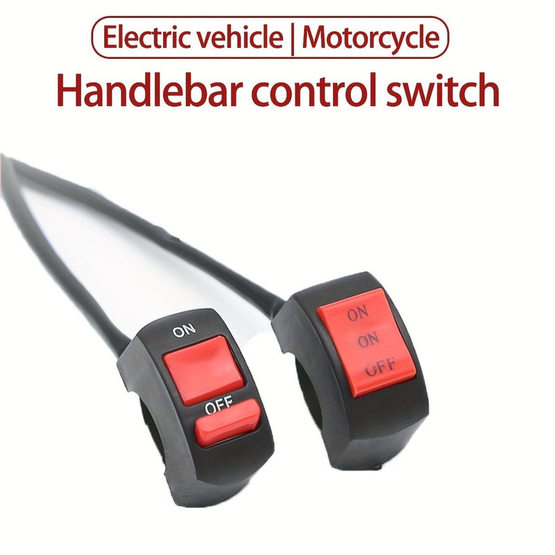 Three Wire Motorcycle Handlebar Button Connector Easy Installation Durable ABS - Image 1
