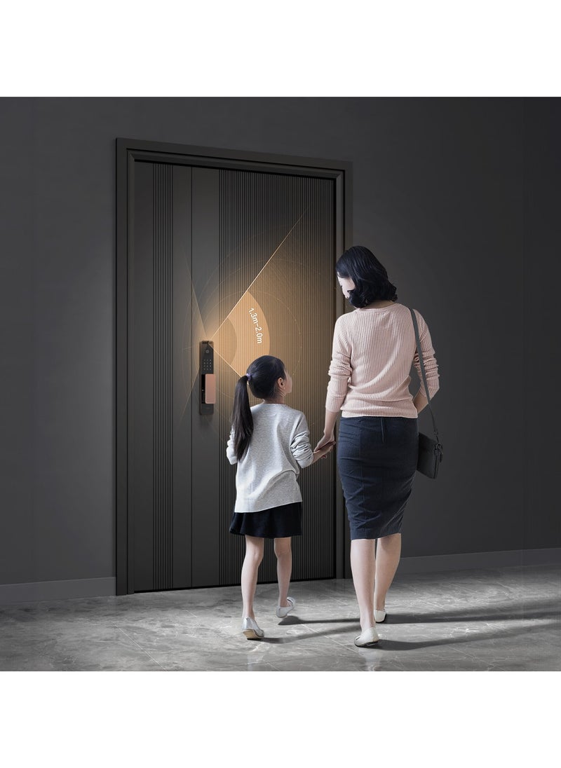 Smart Door Lock D200i Global version,Zigbee 3.0,Face Recognition,Bluetooth,Password,NFC Unlock Work with Homekit Google Assistant