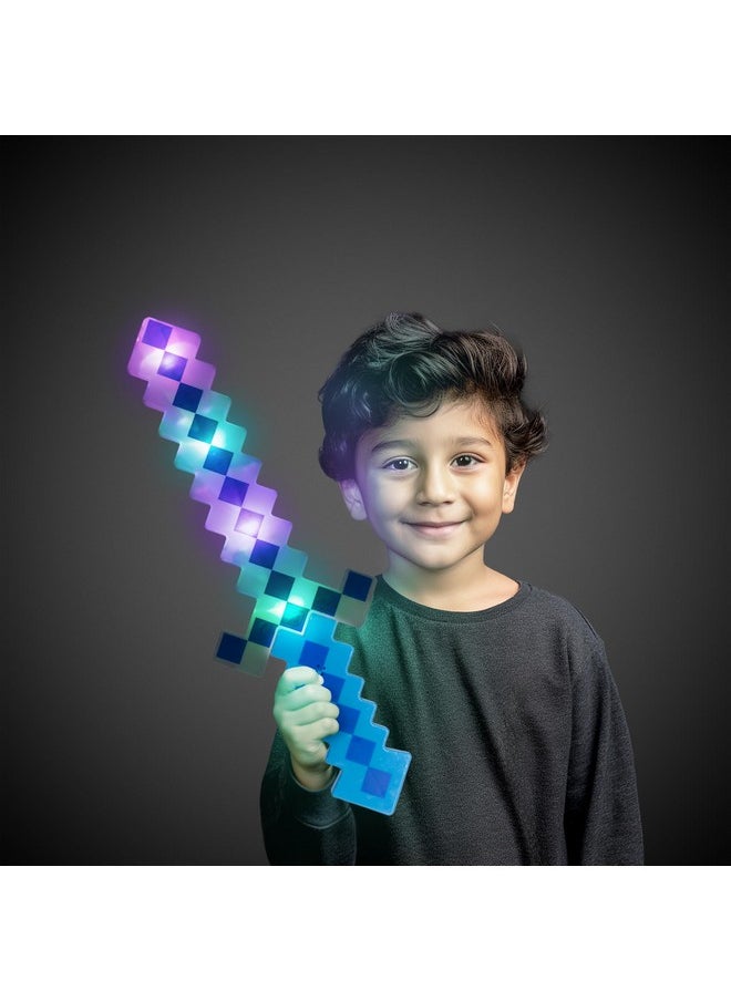 فان سينترال لعبة سيف بيكسل LED مضيء 8 بت للأطفال (متعدد الألوان، 18 بوصة)  - Image 2