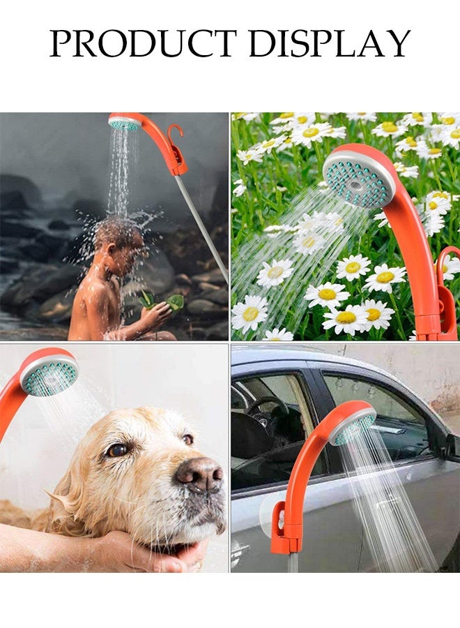 DUNISO Portable Bathroom Shower Set，Outdoor Shower Pump with 20L Bucket,Shower & Head Sprayer，Electric Portable Shower，Detachable and Washable，for Pet, Camping, Hiking, Traveling,Car Washing - Image 2