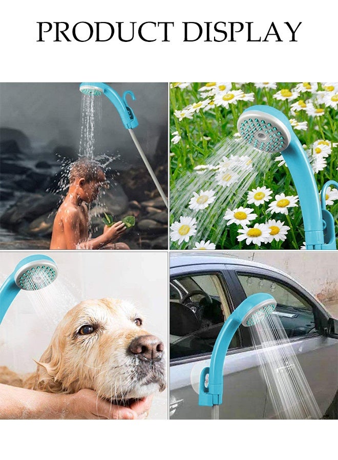 DUNISO Portable Bathroom Shower Set，Outdoor Shower Pump with 20L Bucket,Shower & Head Sprayer，Electric Portable Shower，Detachable and Washable，for Pet, Camping, Hiking, Traveling,Car Washing - Image 3