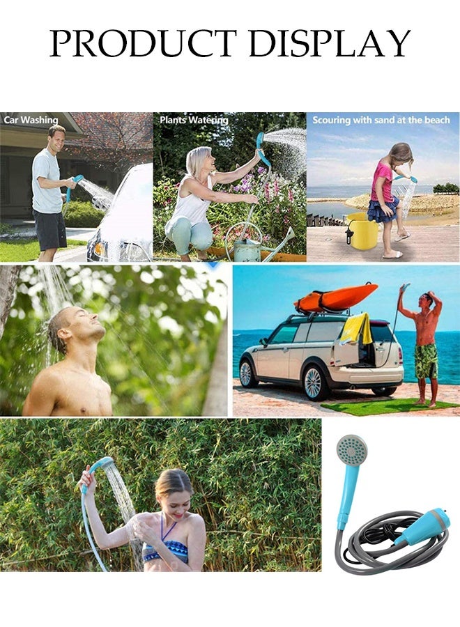 DUNISO Portable Bathroom Shower Set，Outdoor Shower Pump with 20L Bucket,Shower & Head Sprayer，Electric Portable Shower，Detachable and Washable，for Pet, Camping, Hiking, Traveling,Car Washing - Image 4