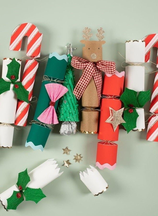 Meri Meri Gingham Bow Reindeer Crackers - Image 2