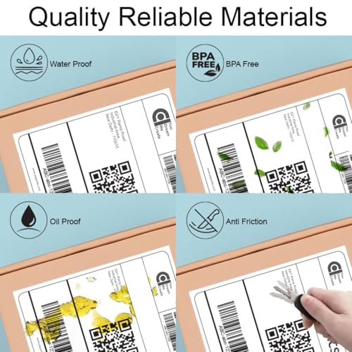 COI 70gsm Thermal Label Printer Paper - 3" x 5" (75 x 125 mm)| Ideal for Shipping, Parcel, Barcode, and Address Labels - 400 Labels per Roll (Pack of 2) - Image 2