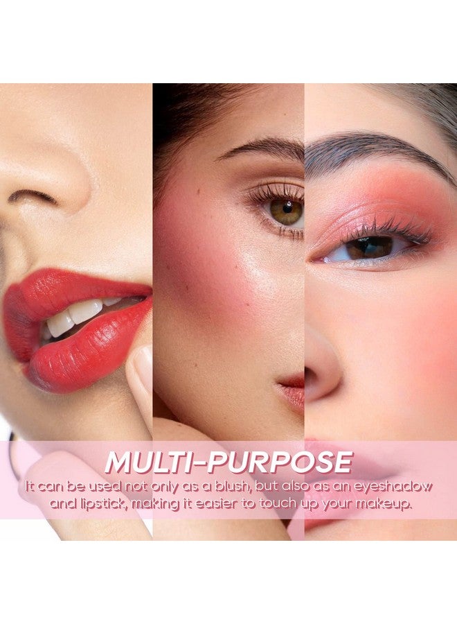 كيدا أحمر خدود سائل من KYDA، لون مطفي للخدود، لمسة نهائية ندية تدوم طويلًا، أحمر خدود كريمي ناعم غني بالصبغة، غطاء خفيف الوزن قابل للمزج - وردي بارد - Image 3