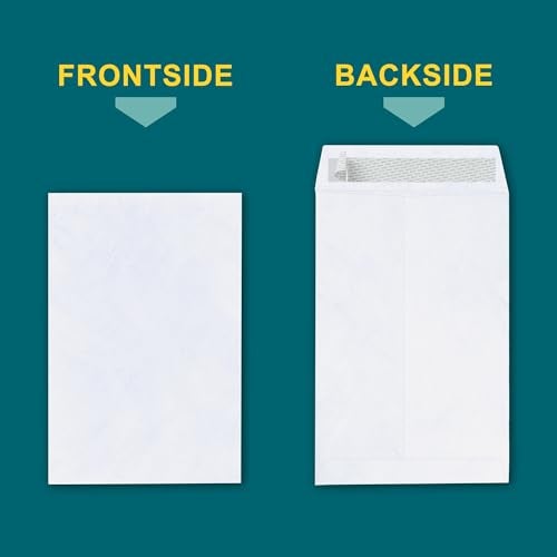 EnDoc Tyvek Envelopes 6x9 – Strong Lightweight Professional Shipping Mailer tear proof shipping Envelope Easy Self Seal Closure –Bright White Strong Mailing Envelopes – Pack of 15 – 6 x 9 Inch - Image 2
