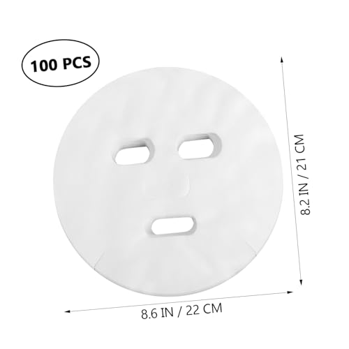 FRCOLOR 100 Pcs Enlarged Cotton Facial Mask Sheets DIY Cosmetic Face Skin Care Mask - Image 3