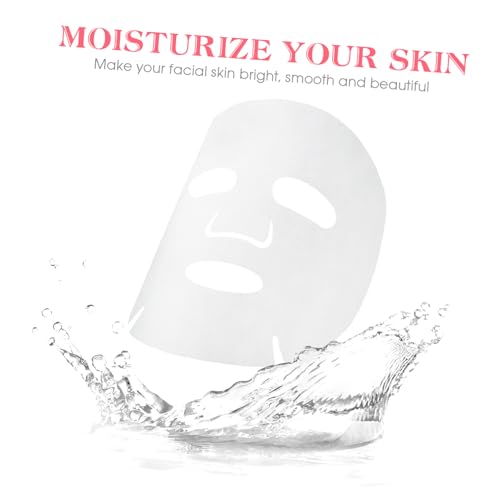 FRCOLOR 100 Pcs Enlarged Cotton Facial Mask Sheets DIY Cosmetic Face Skin Care Mask - Image 4
