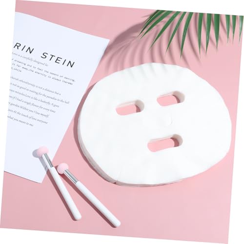 FRCOLOR 100 Pcs Enlarged Cotton Facial Mask Sheets DIY Cosmetic Face Skin Care Mask - Image 5