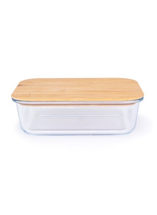 Rectangular Glass Food Container With Bamboo Lid Clear 1040ml - pzsku/Z0C848BDCB4D911999FF2Z/45/_/1691669580/c5cbfc56-ada6-4692-becf-da27259d0460