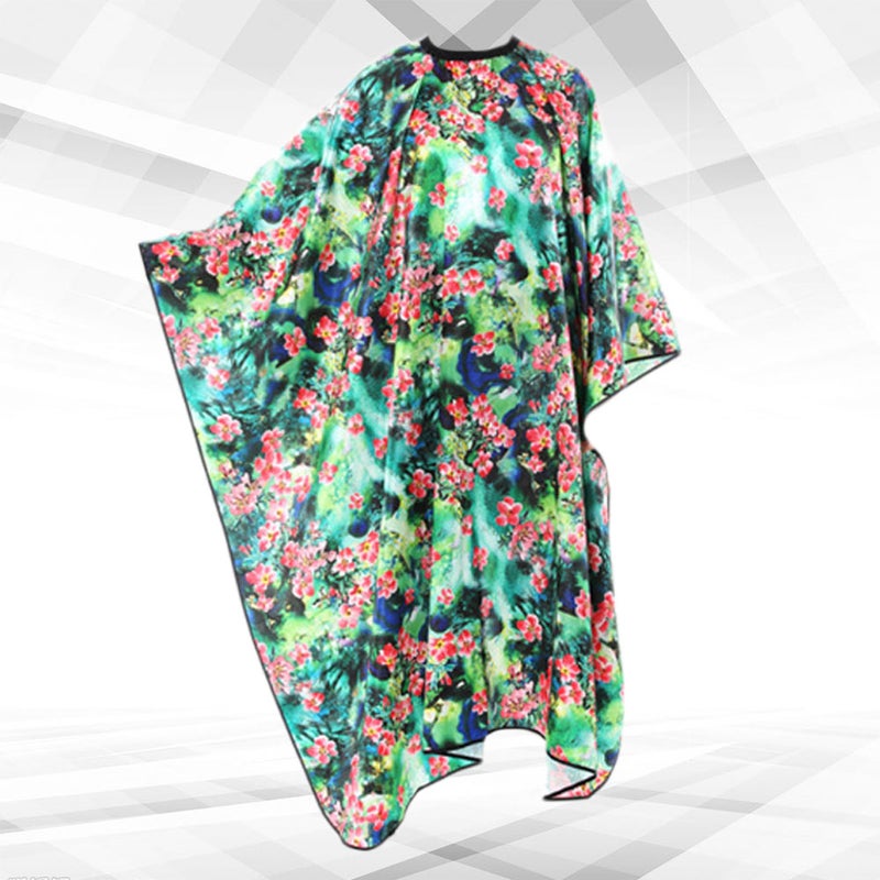1PC Fashion Kimono Robe Bathrobe Nightgown Floral Pattern Robe for Home Spa Beauty Parlor Hair Salon Customer Service - Image 5