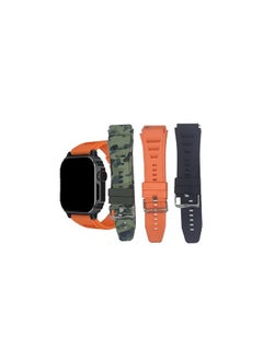 Haino Teko Haino Teko Germany S2 Ultra Smart Watch Color Black 3 Straps Has a special stylish look with heart  - Image 2