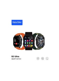 Haino Teko Haino Teko Germany S2 Ultra Smart Watch Color Black 3 Straps Has a special stylish look with heart  - Image 3