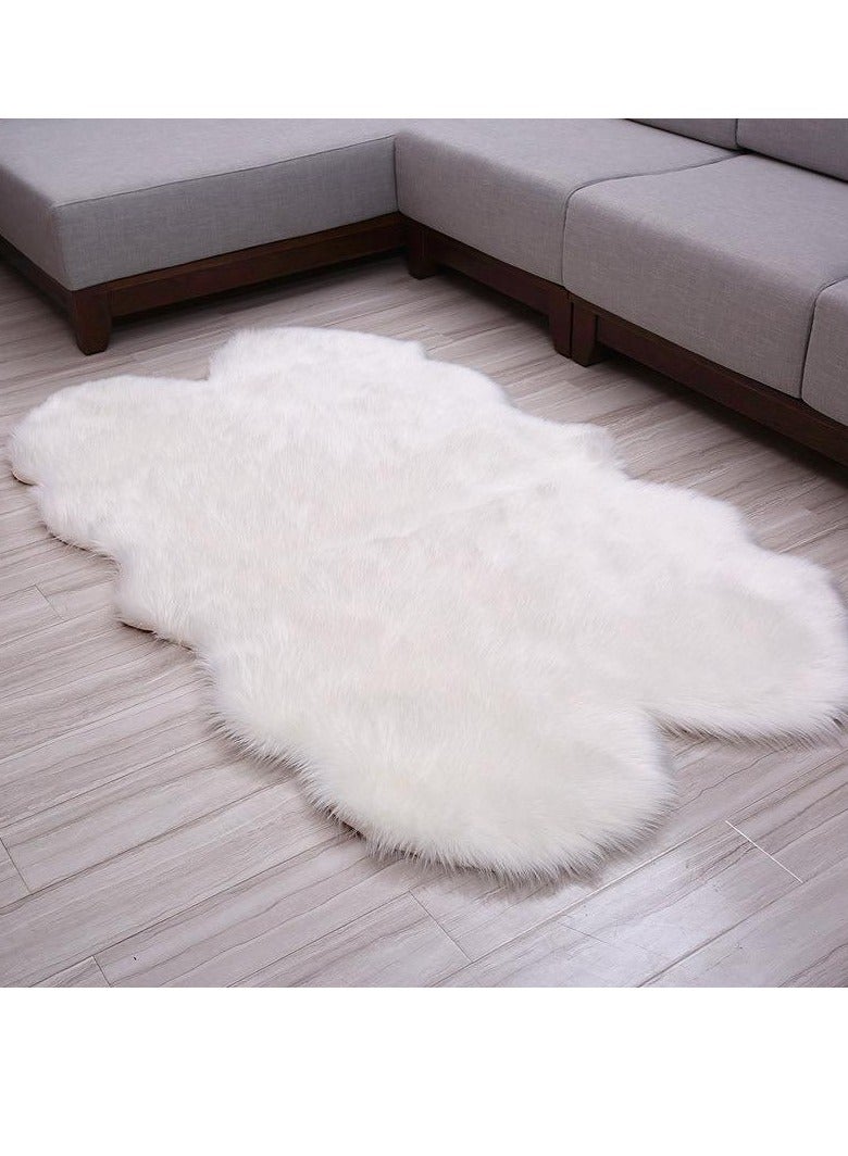 Premium Genuine Sheepskin Rug Luxury Fluffy Fur Area Rug Seat Covers for Kids Bedroom Sofa Chair Cover Pets Dogs Mat - Image 4