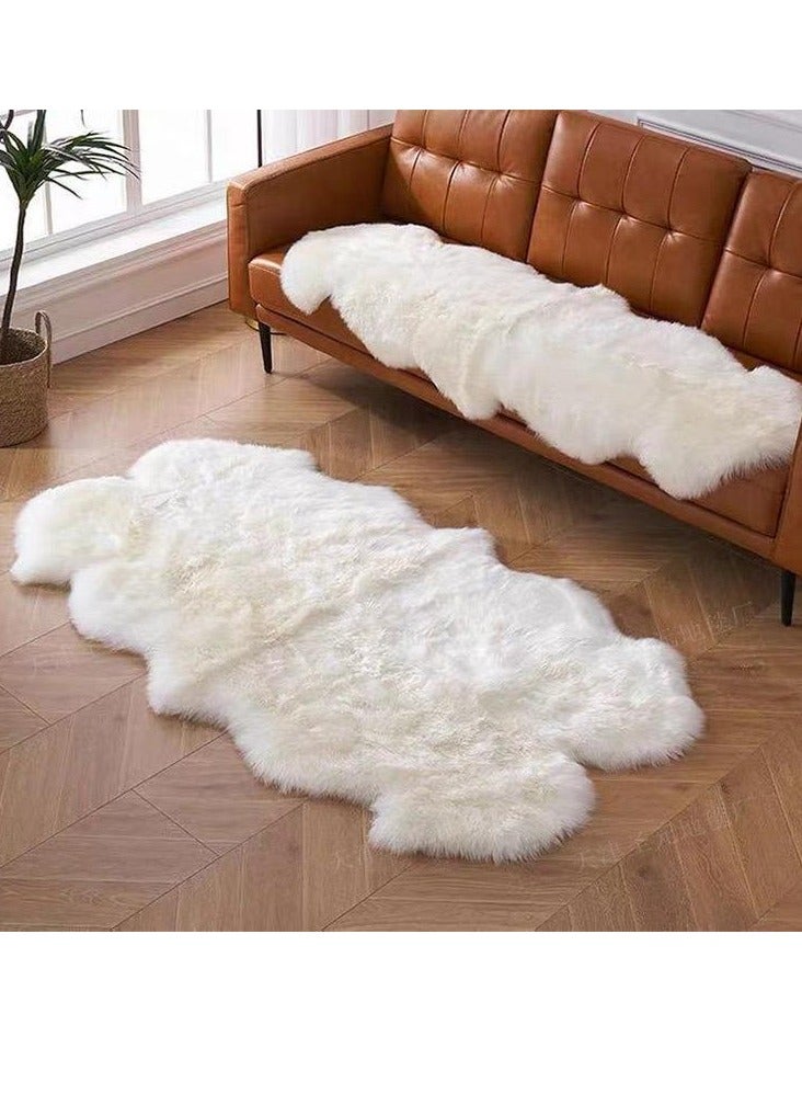 Premium Genuine Sheepskin Rug Luxury Fluffy Fur Area Rug Seat Covers for Kids Bedroom Sofa Chair Cover Pets Dogs Mat - Image 3
