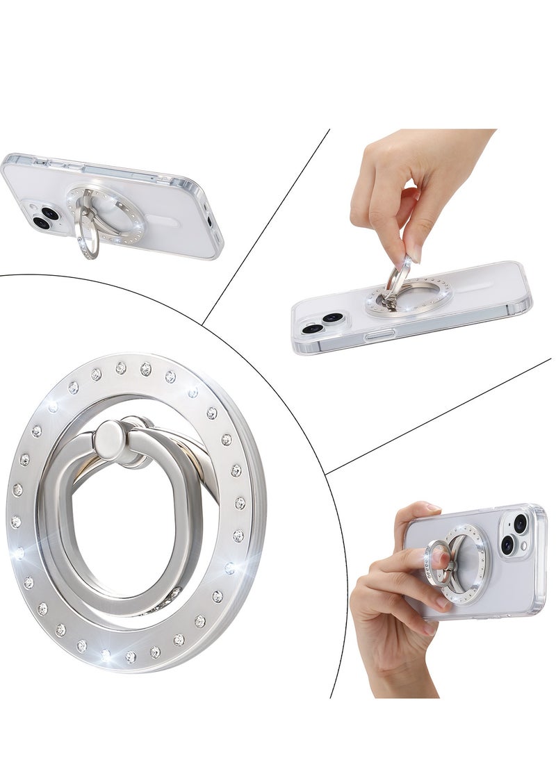 MagSafe Metal Ring Stand, 360° Rotatable Portable Desktop Stand  - Image 1