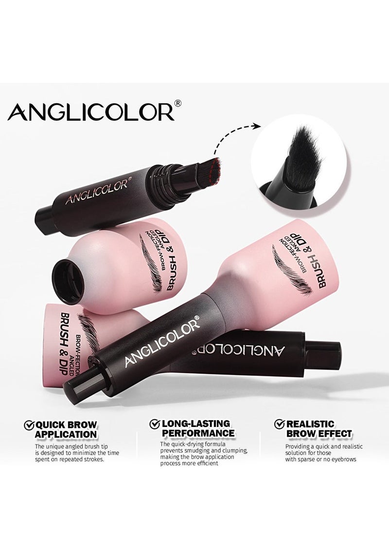 Anglicolor Liquid Microblading Eyebrow Pen with Angled Brush, Hair-Like Strokes for Natural Shaping and Filling, Long-Lasting Quick-Dry Waterproof Brow Pencil for Beginners (#01 blond)  - Image 5